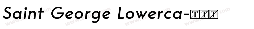 Saint George Lowerca字体转换